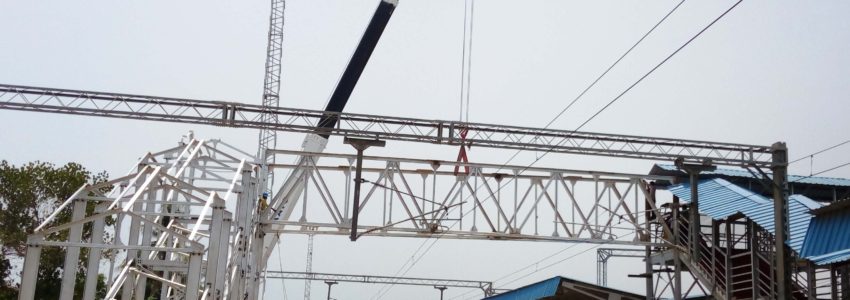 Transmission line tower fabrication in India